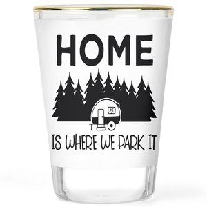 Camper Gift - Camping Shot Glass - Gift for Camper - RV Shot Glass